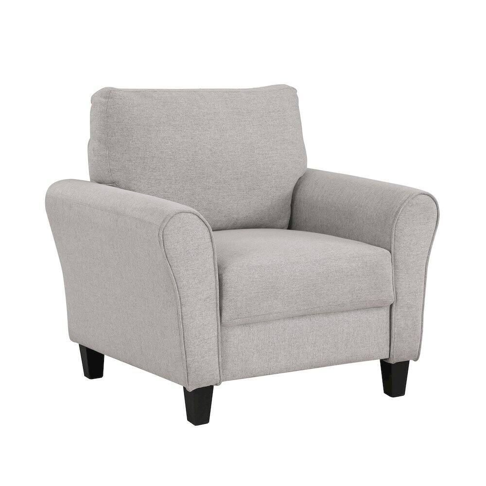 Front. Starlight Canyon Home - Sand Color Upholstered Arm Chair, Elegant Accent Chair for Living Room Spaces - Sand.