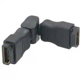 Sanoxy - Adapter Compatible for HDMI Female to Female Coupler - Swiveling Type - Black