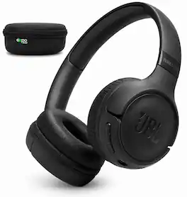 JBL - Tune 530BT Wireless On-Ear Headphones with Case - Black