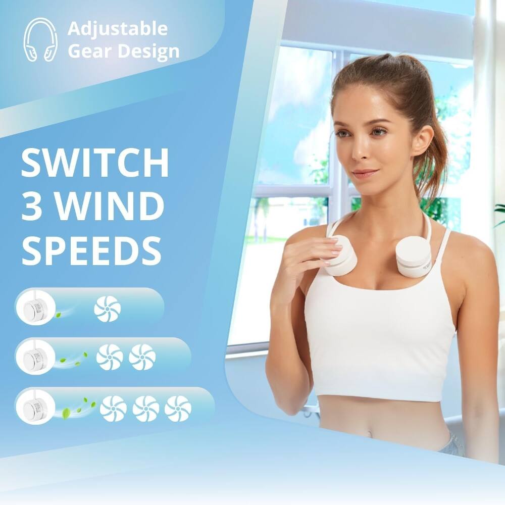 Adjustable Gear Design  
SWITCH 3 WIND SPEEDS
