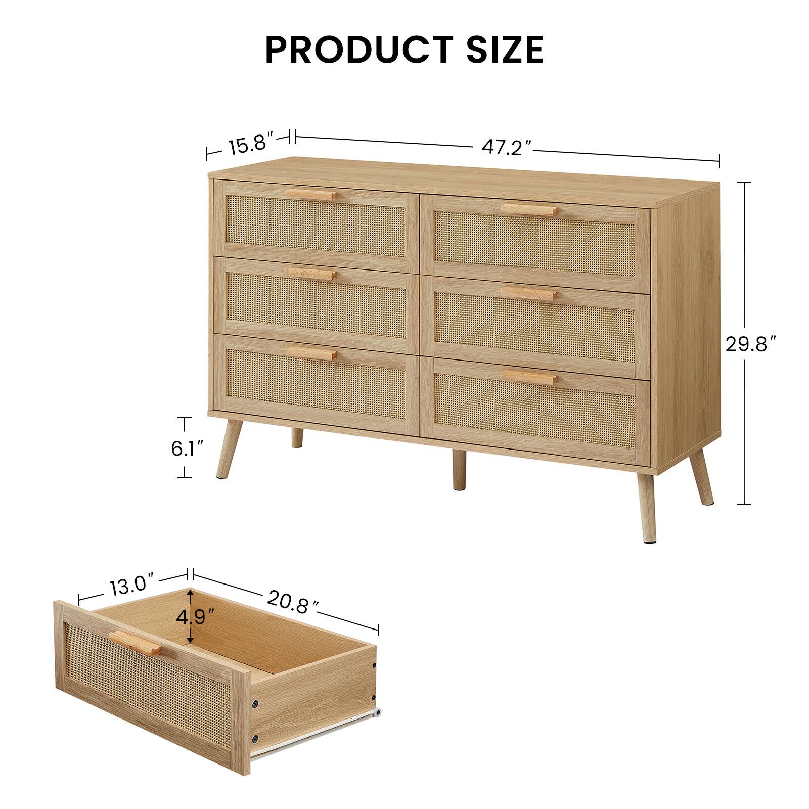 PRODUCT SIZE

- Width: 47.2"
- Height: 29.8"
- Depth: 15.8"
- Drawer Height: 6.1"
- Tray Width: 20.8"
- Tray Depth: 13.0"
- Tray Height: 4.9"