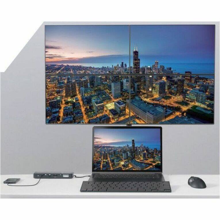 Alt View 1. Kensington - Kensington SD5910T Docking Station - for Memory Card Reader, Notebook, Smartwatch, Tablet, Desktop PC, Solid State.