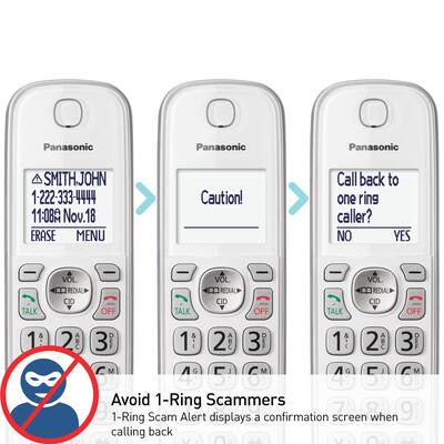 Panasonic KX TGD832W DECT 6.0 Expandable Cordless Phone System Panasonic KX TGD832W DECT 6.0 Expandable Cordless Phone System