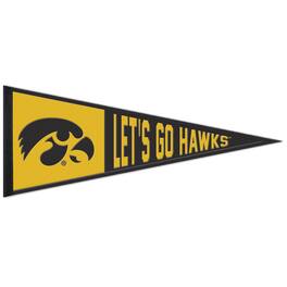 WinCraft - Iowa Hawkeyes 13" x 32" Slogan Pennant - Multicolor