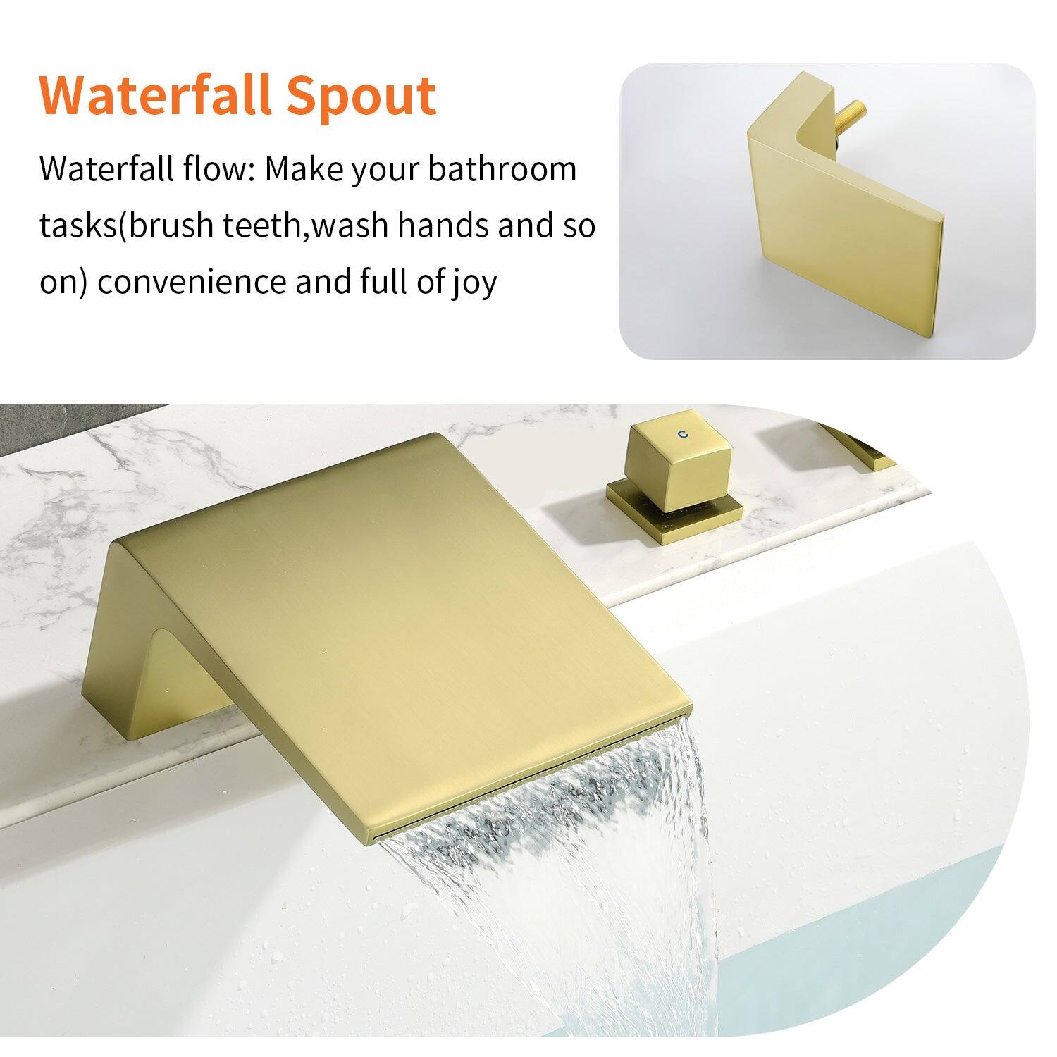 Waterfall Spout

Waterfall flow: Make your bathroom tasks (brush teeth, wash hands and so on) convenience and full of joy