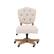 Angle. Linon Home Décor - Upholstered Barrel Swivel Office Chair - Natural.