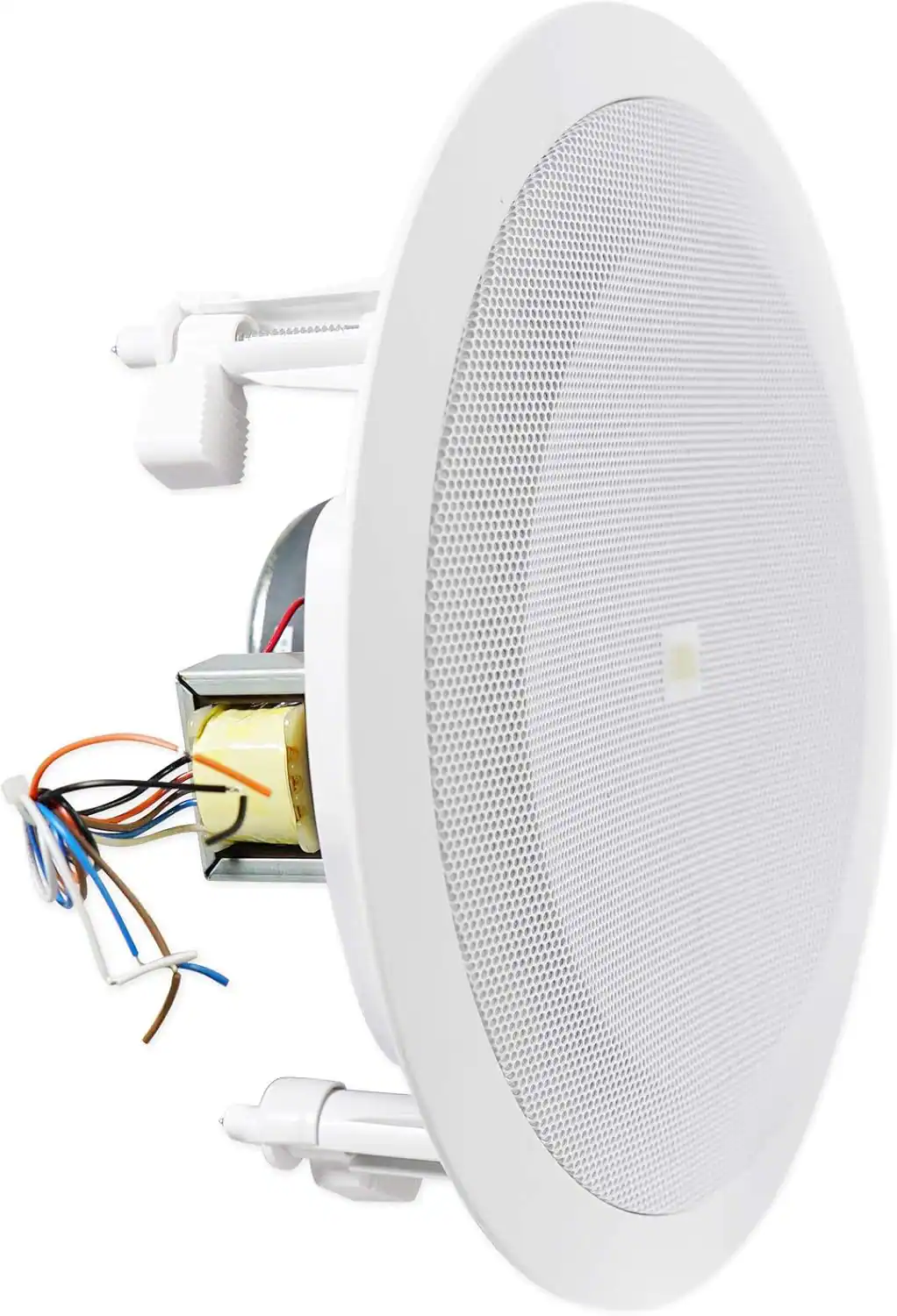 Angle. JBL - JBL 8128 | 8-inch, Full-range, In-Ceiling Loudspeaker - White.