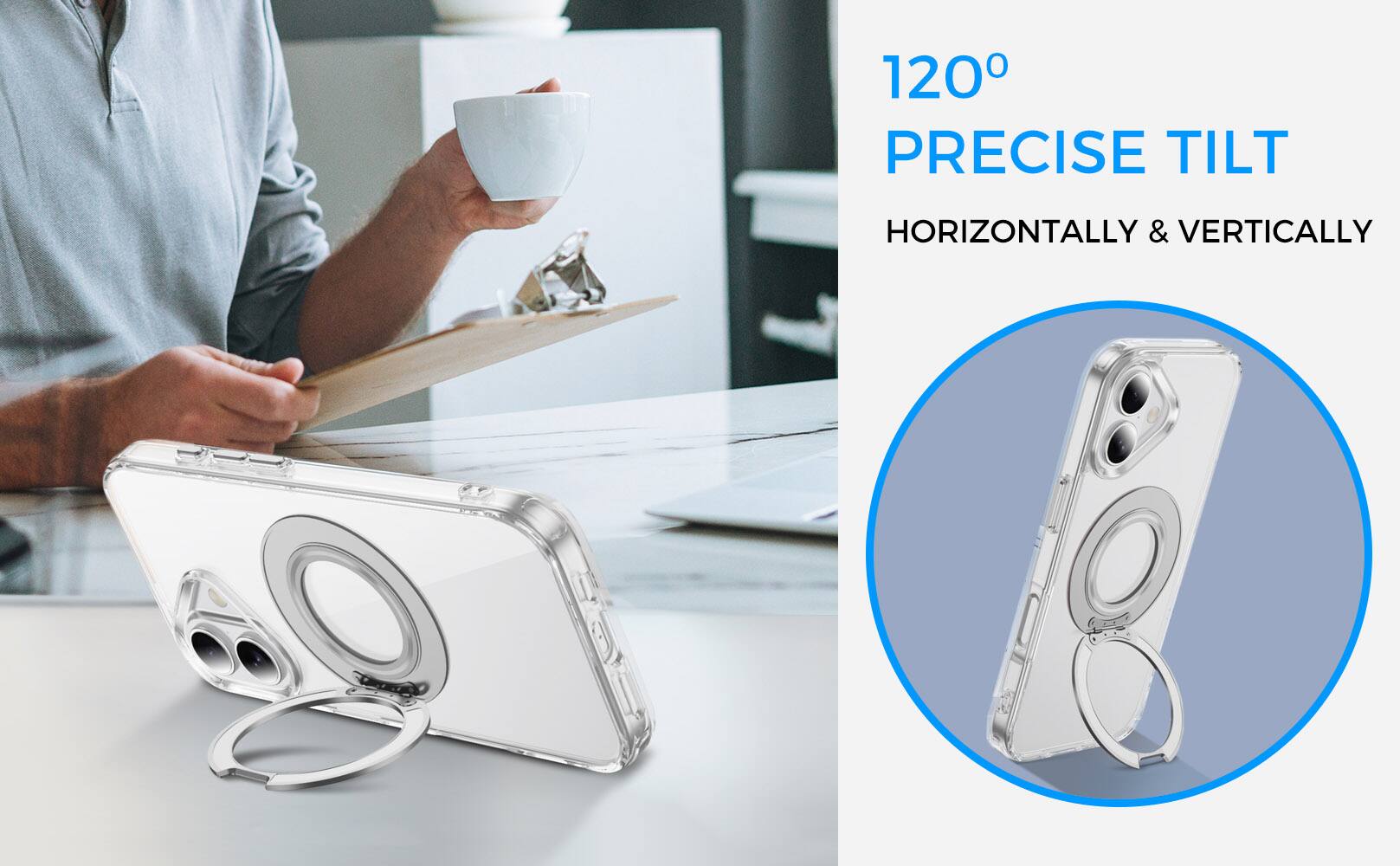 120° PRECISE TILT  
HORIZONTALLY & VERTICALLY