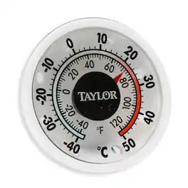 Taylor - Dial Thermometer Plastic White 1.75 in.