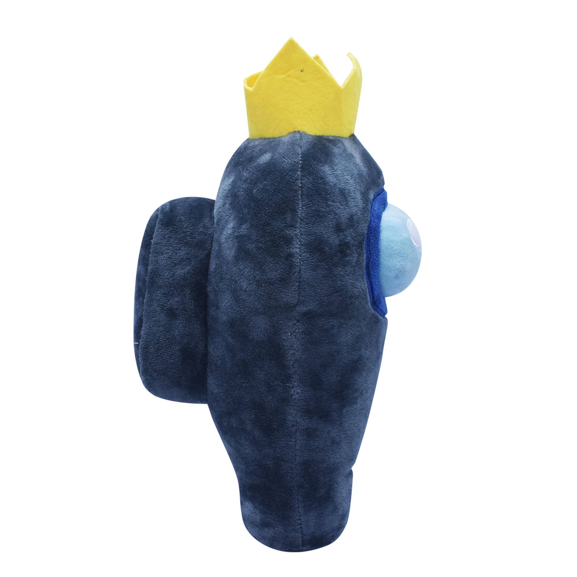 Alt View 10. Just Toys LLC - Among Us 7 Inch Plush | Black Crewmate w/ Crown - Black.