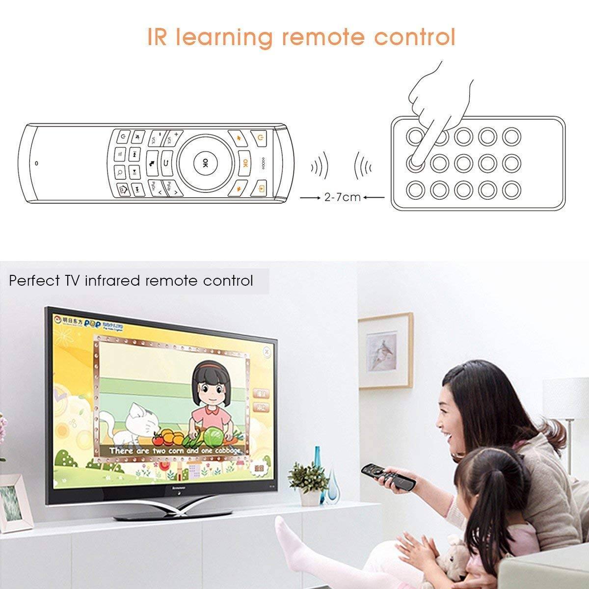 IR learning remote control  
Perfect TV infrared remote control  
There are two corn and one cabbage.