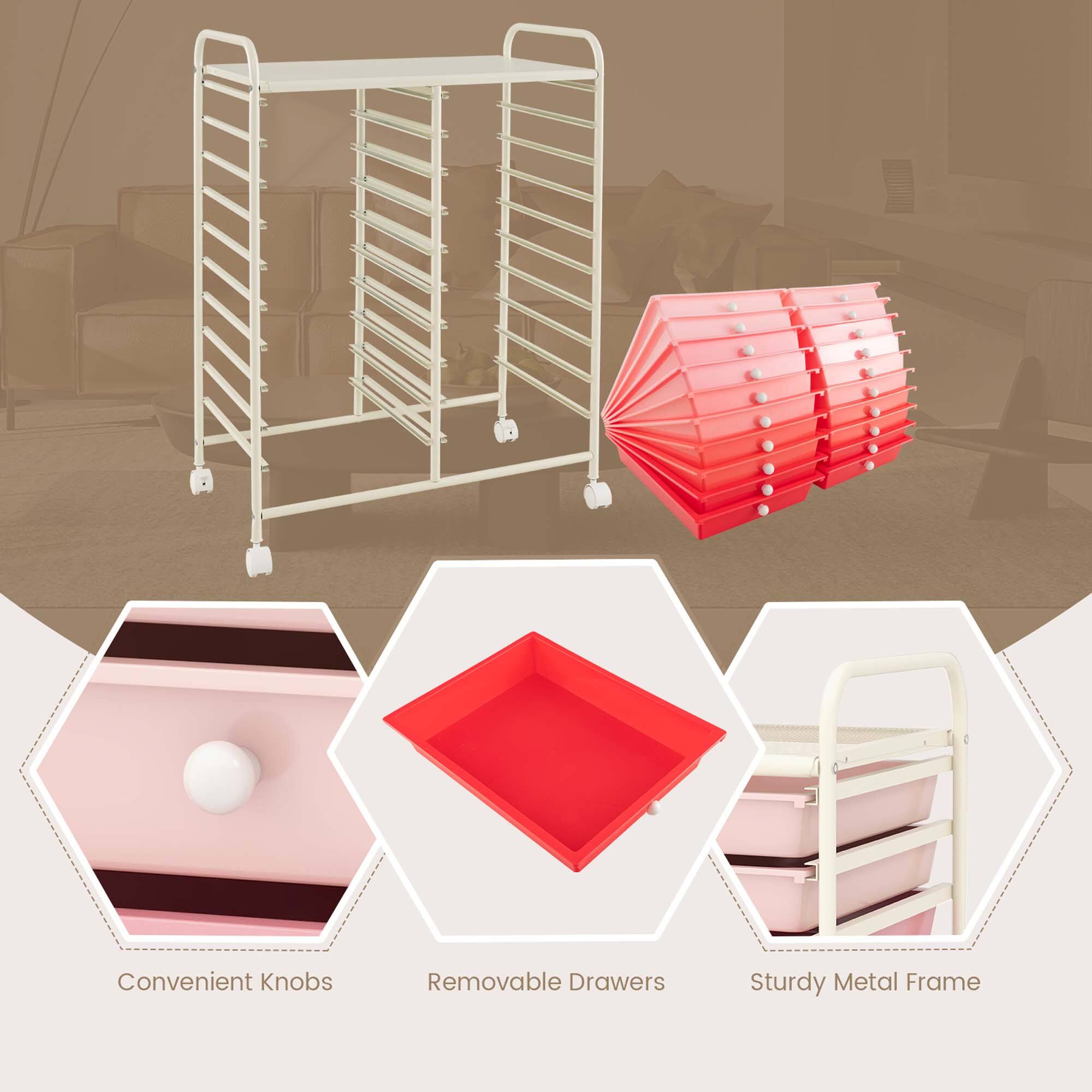 Convenient Knobs Removable Drawers Sturdy Metal Frame