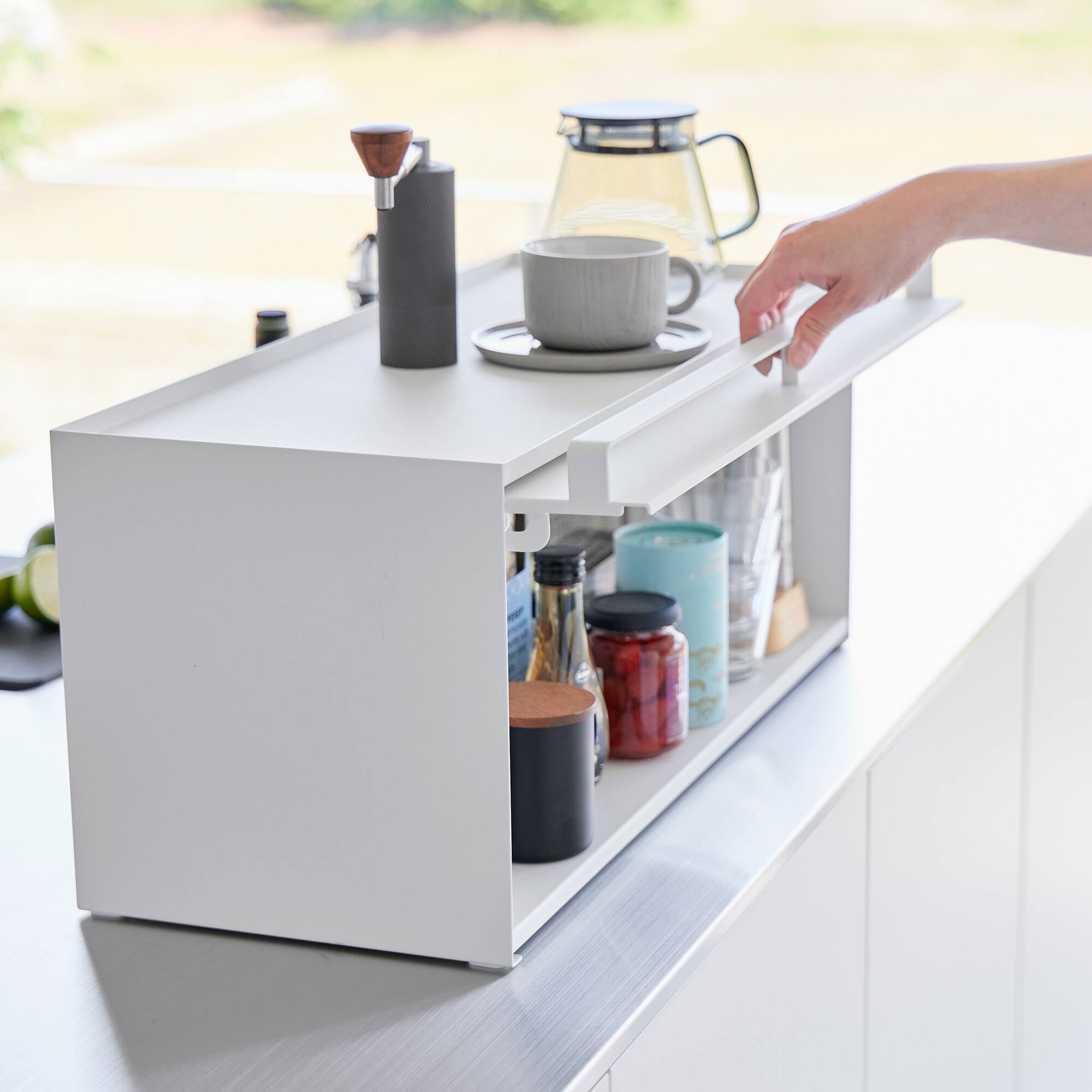 Alt View 2. Yamazaki Home - Open-Back Countertop Storage Rack.