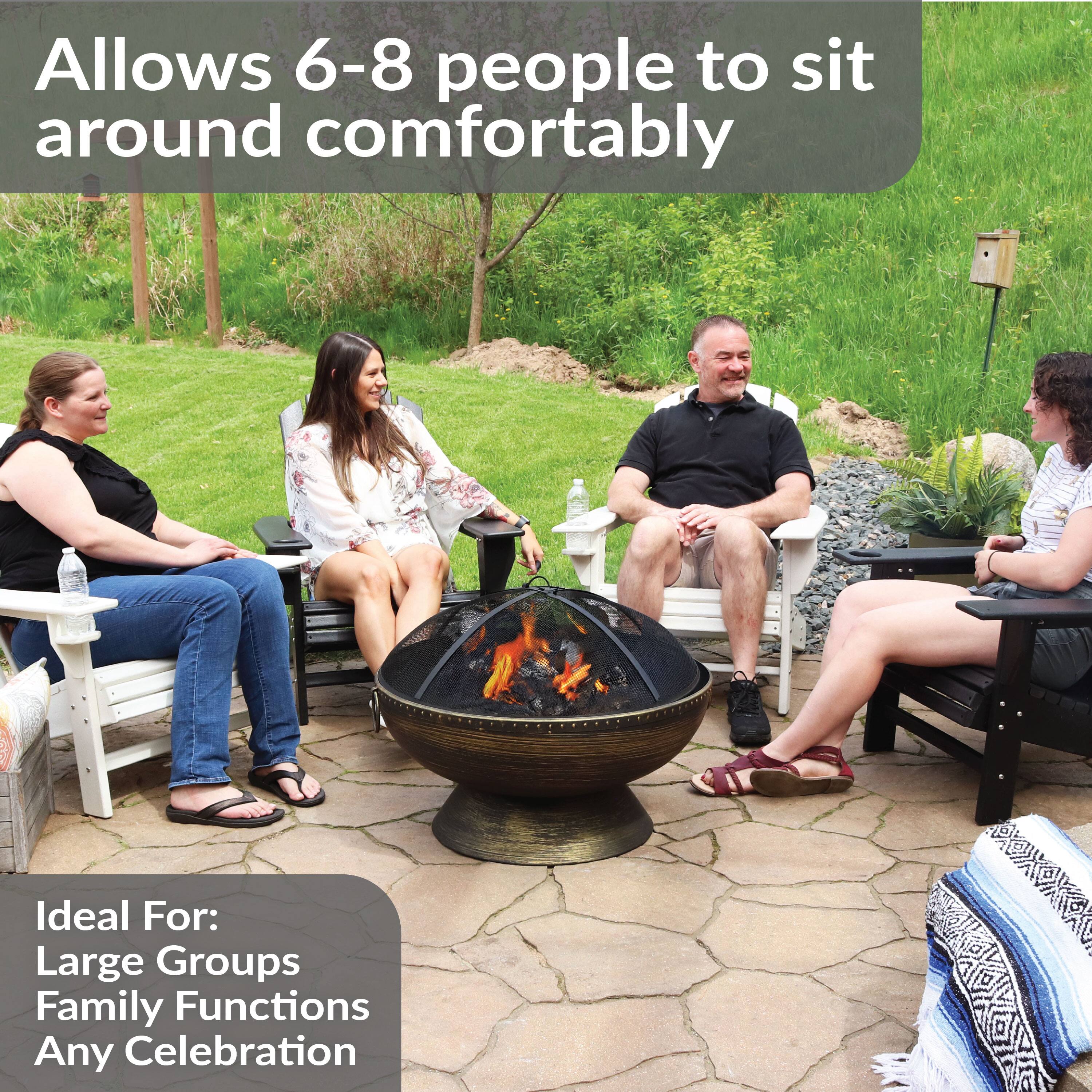 Allows 6-8 people to sit around comfortably

Ideal For:
- Large Groups
- Family Functions
- Any Celebration