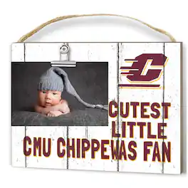 Jardine - Central Michigan Chippewas 8'' x 10'' Cutest Little Fan Weathered Team Logo Clip Photo Frame - White