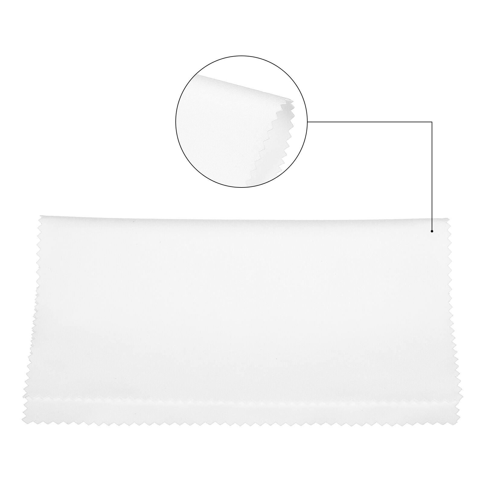 Alt View 2. Unique Bargains - Eyeglass Microfiber Cleaning Cloth 7"x6", 10pcs Soft Wipe for Lens, Eyeglasses, Screens in Individual Vinyl Pouch - White.