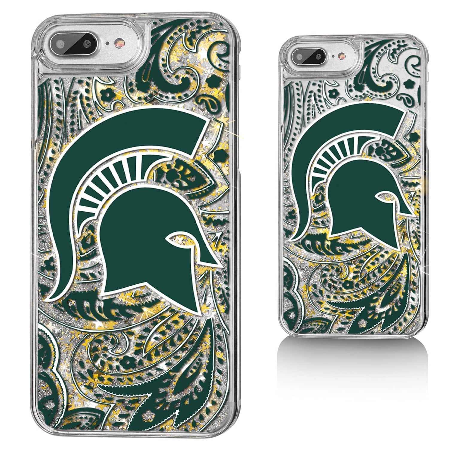 Keyscaper - NCAA - Michigan State Spartans iPhone Glitter Paisley Design Case - 12 Pro Max - Multicolor price history on PriceWatchPro