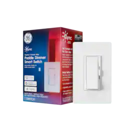GE Cync Paddle Dimmer Smart Switch, Neutral + Traveler Wire (1-Pack) - White