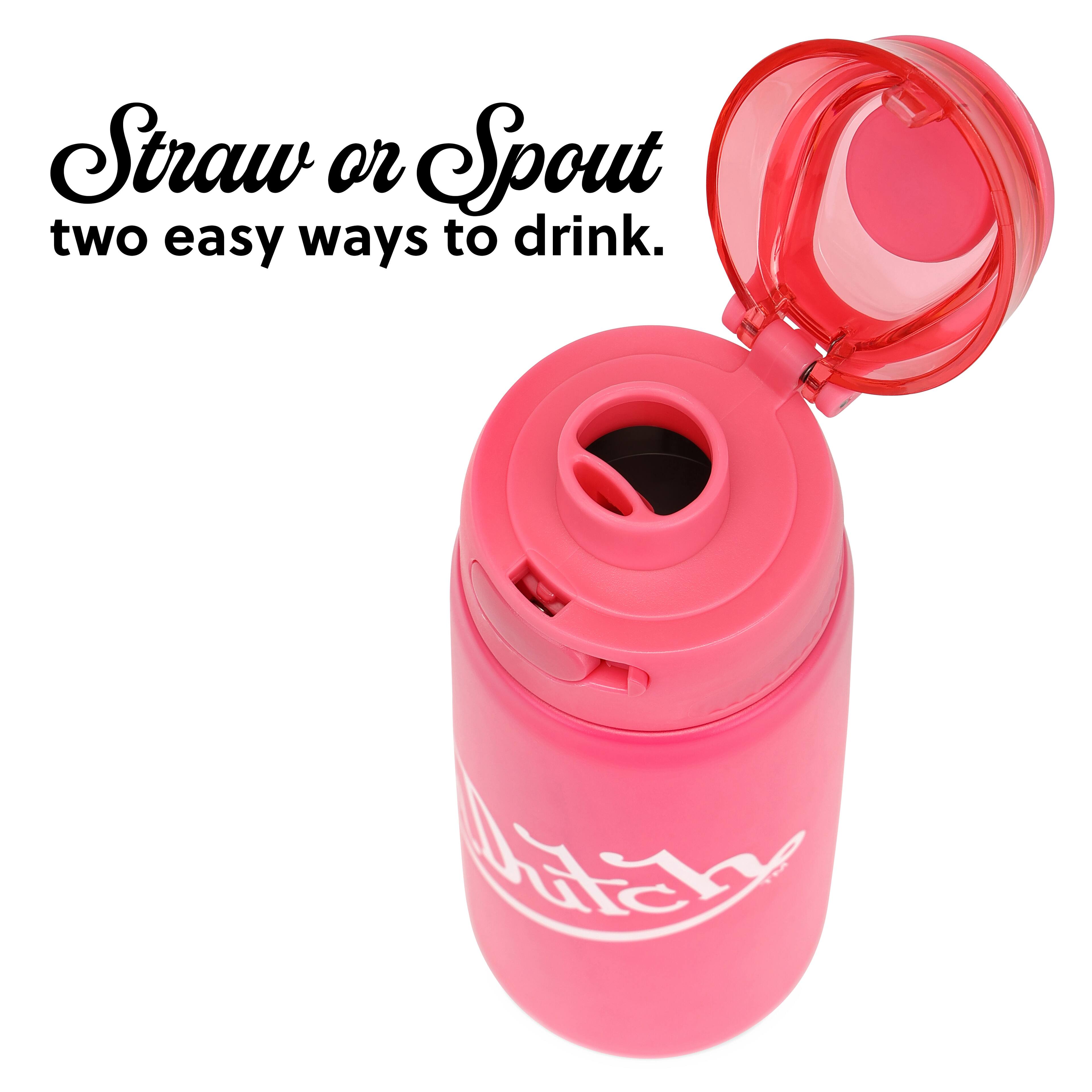 Straw or Spout  
two easy ways to drink.