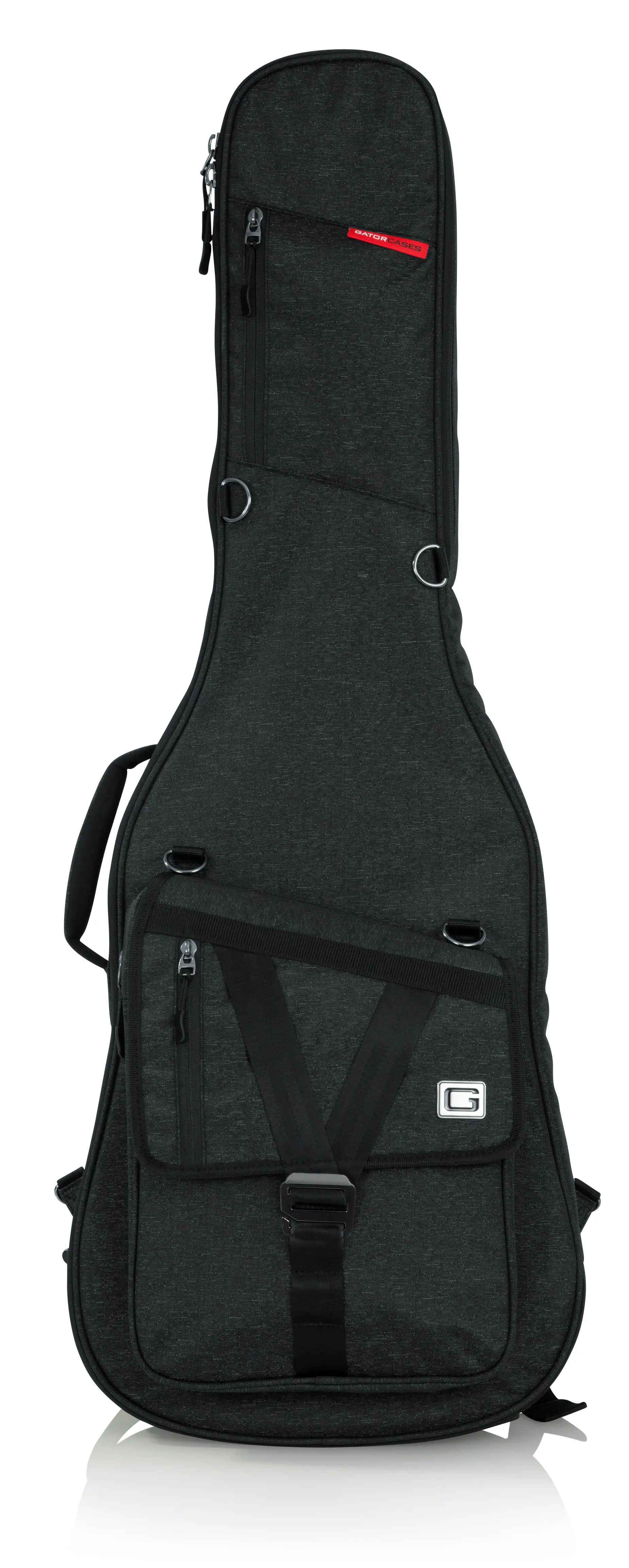 Front. Gator Cases - Transit Electric Guitar Gig Bag - Charcoal.