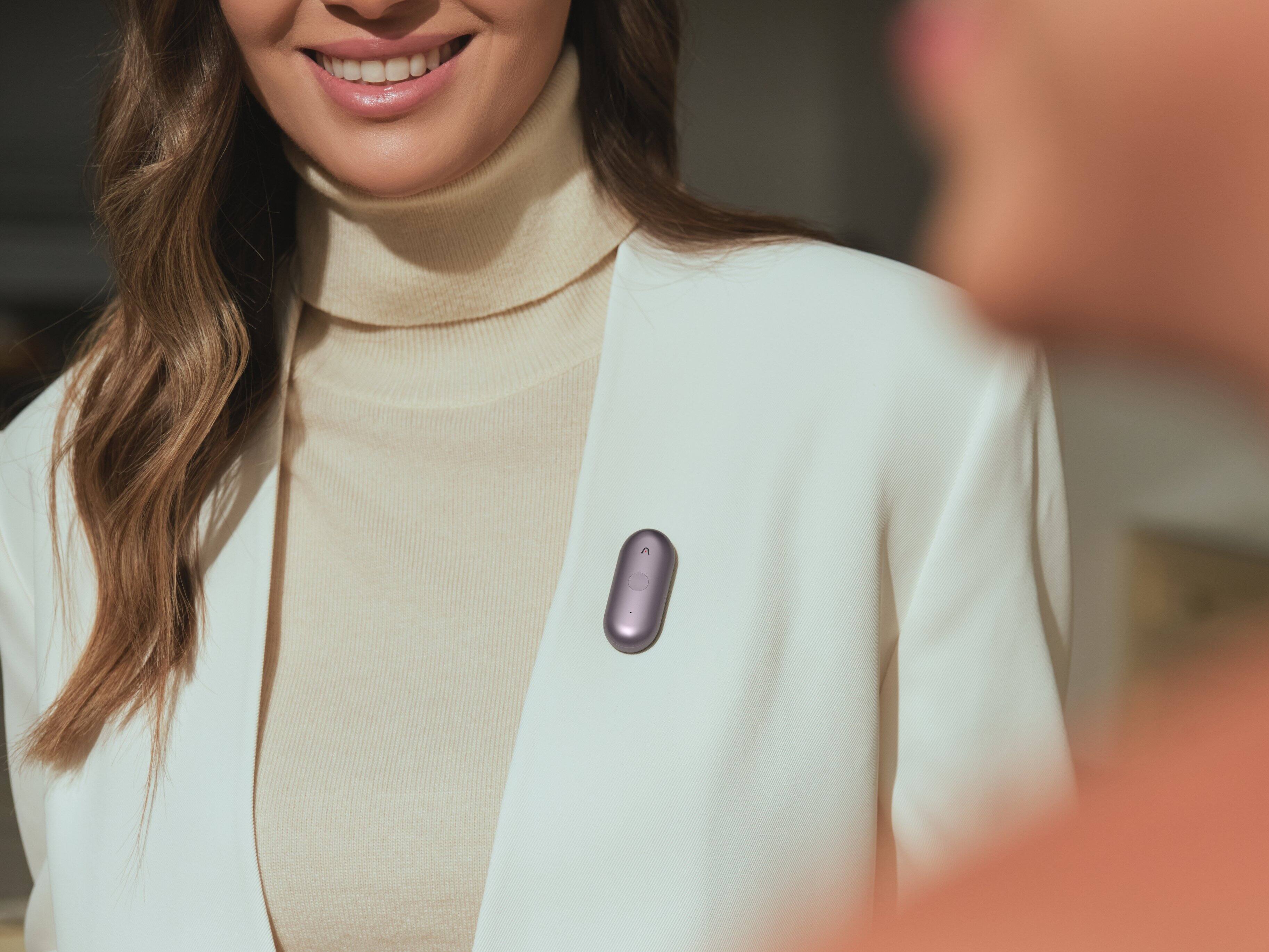 Alt View 19. PLAUD - NotePin S Smart AI Voice/Audio Recorder - Purple.