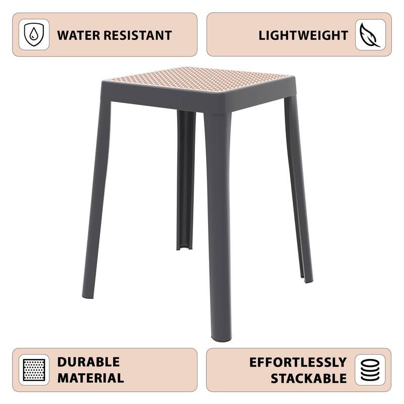 WATER RESISTANT  
LIGHTWEIGHT  
DURABLE MATERIAL  
EFFORTLESSLY STACKABLE