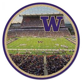 WinCraft - Washington Huskies Round 500-Piece Puzzle - Multicolor