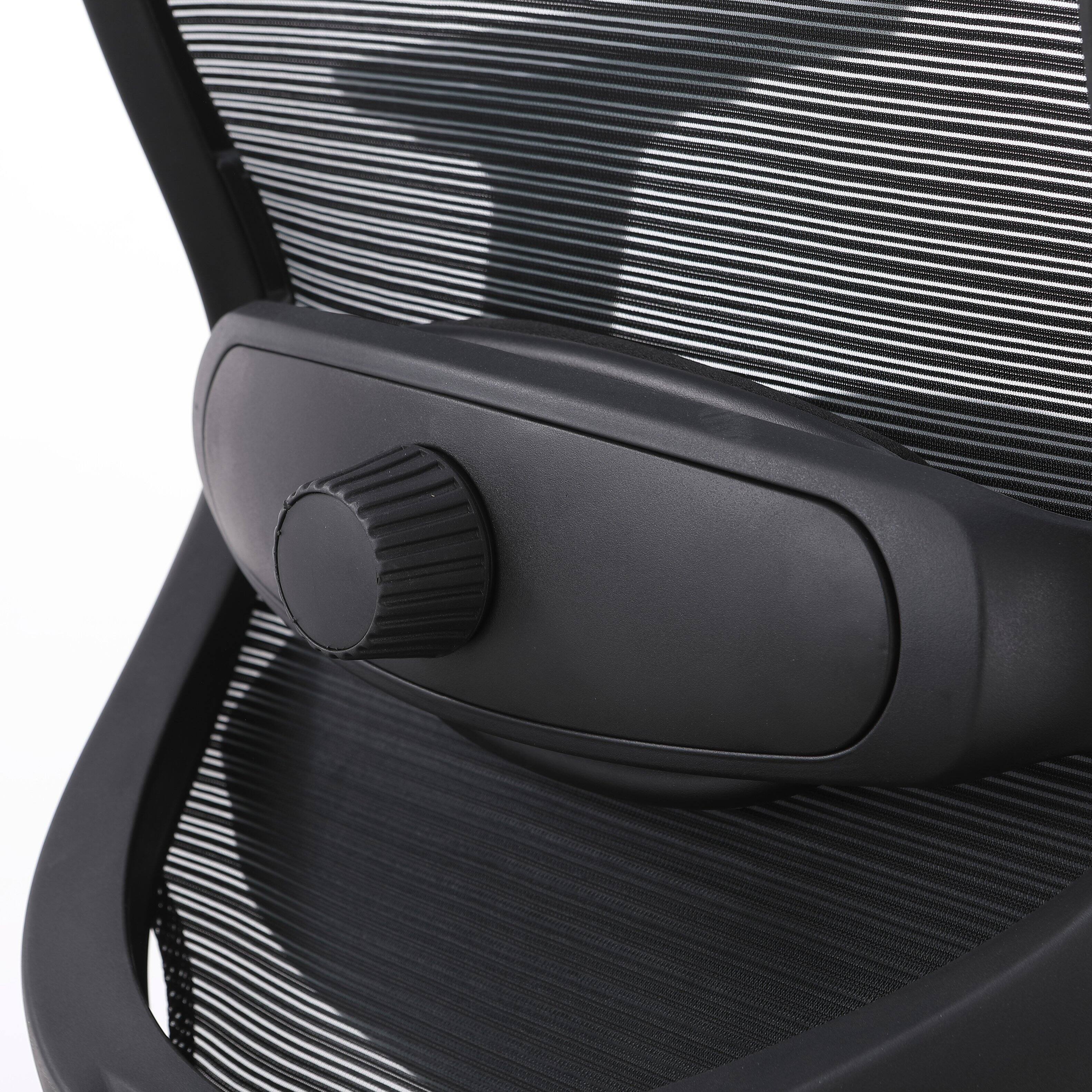 Alt View 9. LeisureMod - Ingram Modern Ergonomic Mesh Back Office Chair, Swivel Executive Computer Desk Chair with Wheels for Home Office - Black.