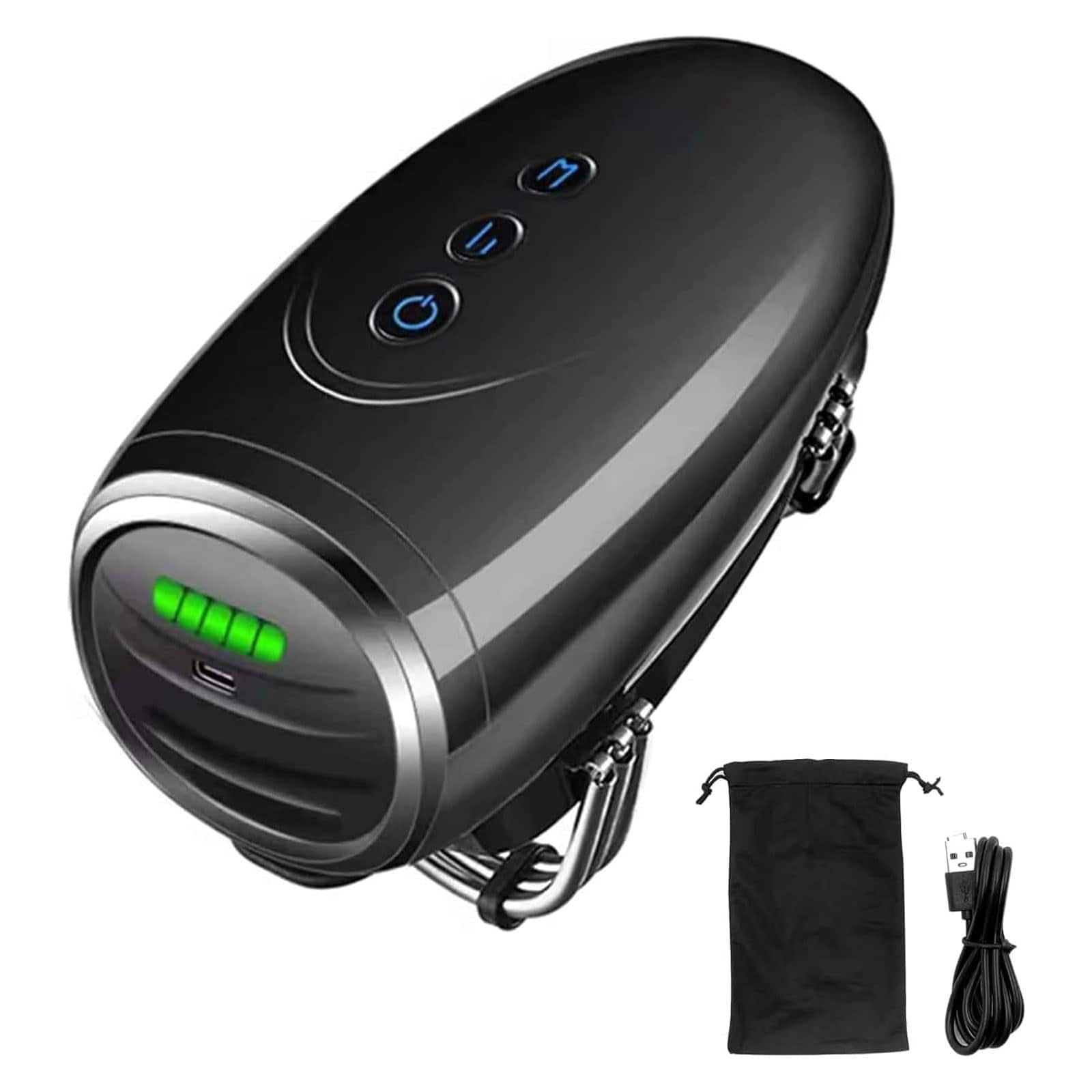 Live At Space - 2600mAh Cordless Dual-Speed Handheld Massager, 13H Battery, 2 Nodes, Face/Neck/Legs - 642146678967