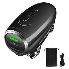 Live At Space - 2600mAh Cordless Dual-Speed Handheld Massager, 13H Battery, 2 Nodes, Face/Neck/Legs - 642146678967