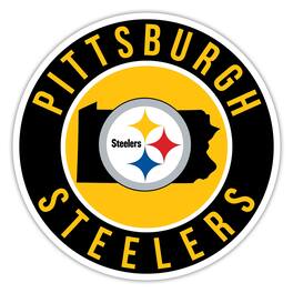 Fan Creations - Pittsburgh Steelers 15" State Circle Sign - Multicolor