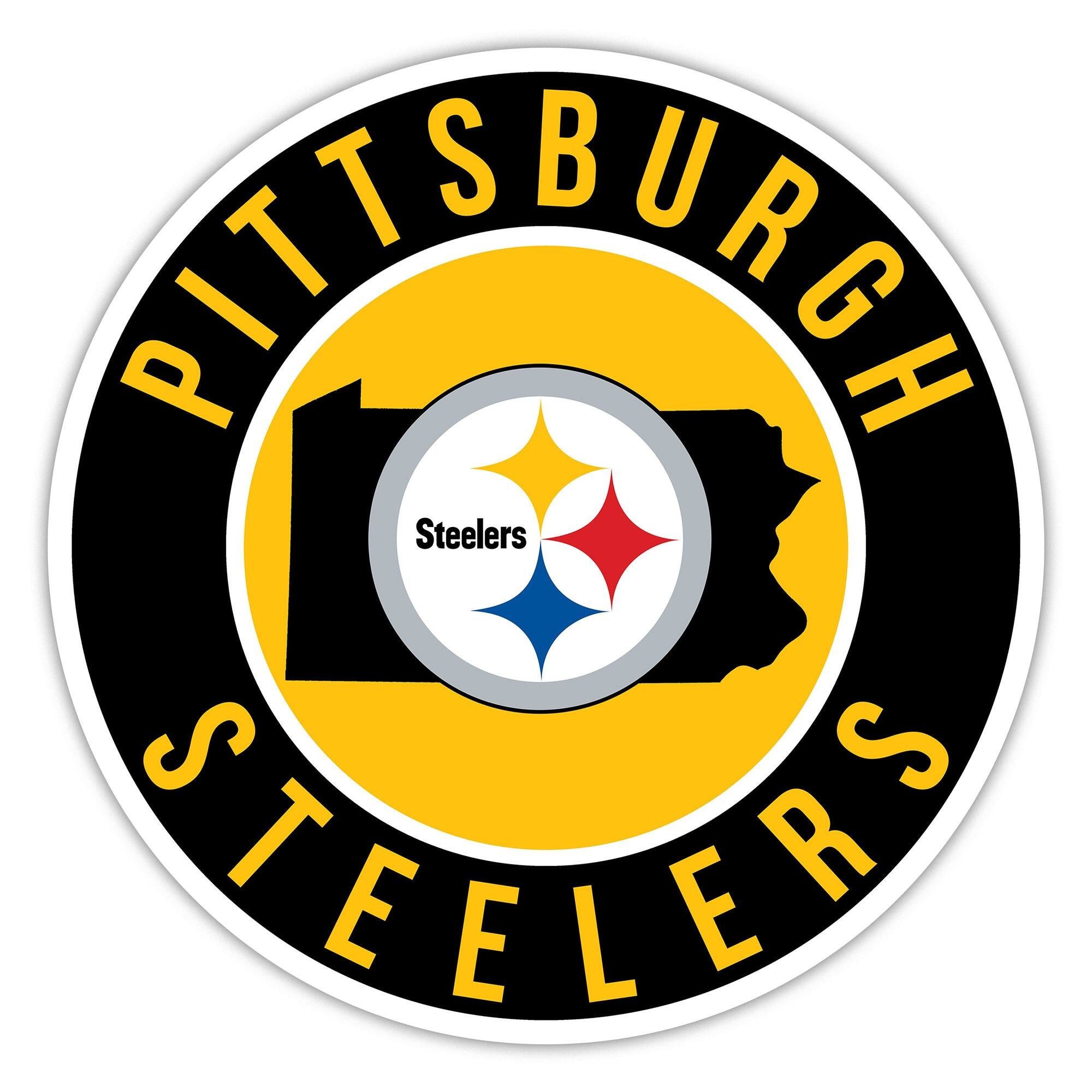 Pittsburgh Steelers 15" State Circle Sign