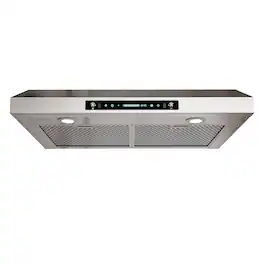 Onefly - 30 inches - Externally Vented - Under cabinet Range Hood - Silver