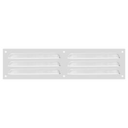 Unique Bargains - 4"x16" Aluminum Vent Cover, Screen Air Grille Ventilation Cover HVAC Louvered Grill Built-in Mesh for Home - Silver