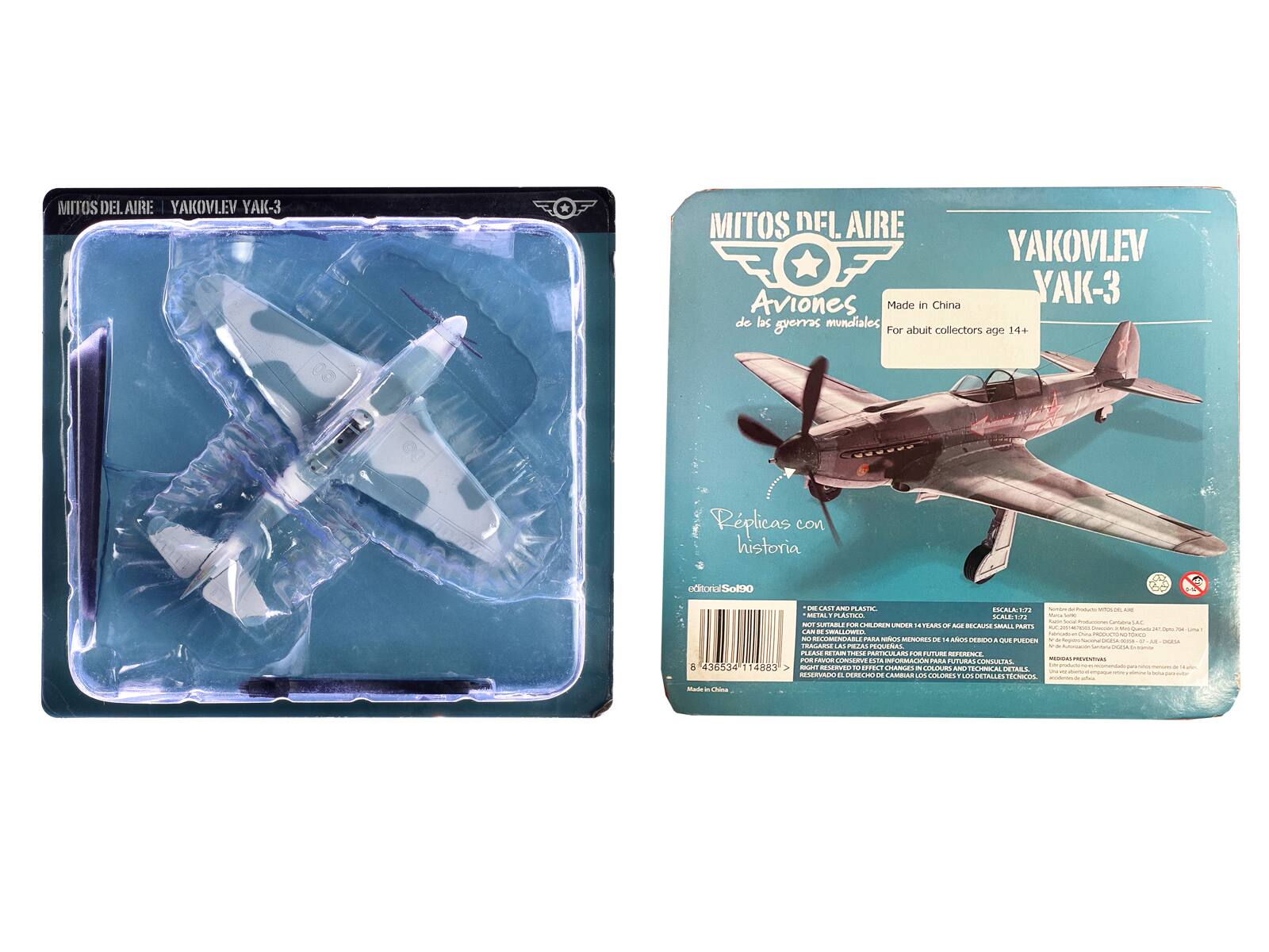 MITOS DEL AIRE YAKOVLEV YAK-3  
MITOS DEL AIRE YAKOVLEV Aviones YAK-3  
Made in China de los guerras mundiales  
For abuit collectors age 14+  
Replicas con historia  
editonal Sol90  
8 436534 114883  
ONE AST PLASSIE. ESCALA: 72 - NOTTER OREA - METAL ASTICIS SEALETY ...  
CHOCOLOGICA NEW SUITABLE CHILDREN WEEN PLASS OF Nice BEEAUSE SMALL PARTS - Calos - VELLEWER Partification - Choice PRODUCTS - - PARA NATURACTS AMEAROBIES - IN AGRITS FREEK  
QUE K ORDER TRAGUESE LAS MEJAL PEULEGAL - PLESSE REAM TRIESE PARFICULARS OCHE FUTURE REFERENCE POR FAVOS CONSERVE ESTA PROMIAL PARA KUPUBAS MISSAN CHICKEN CONSULTAS SON RESERVED FIZ EFFECT CHANGES - COLOURS - EXPRESS DETAILS - RESSIONADO .. DERECHED DE CAMBIAR LOS COLORIES LOS DETALLES TELMERS
