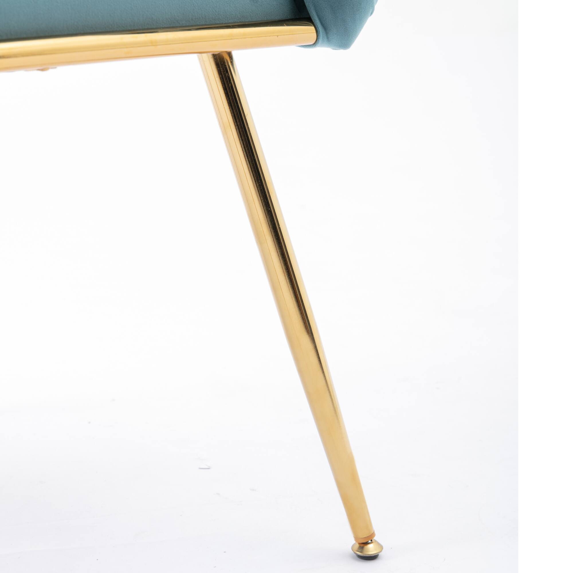 Alt View 6. GOODSILO - Modern Velvet Accent Chair for Bedroom Living Room Comfortable Single Seater Upholstered Lazy Sofa - Blue.