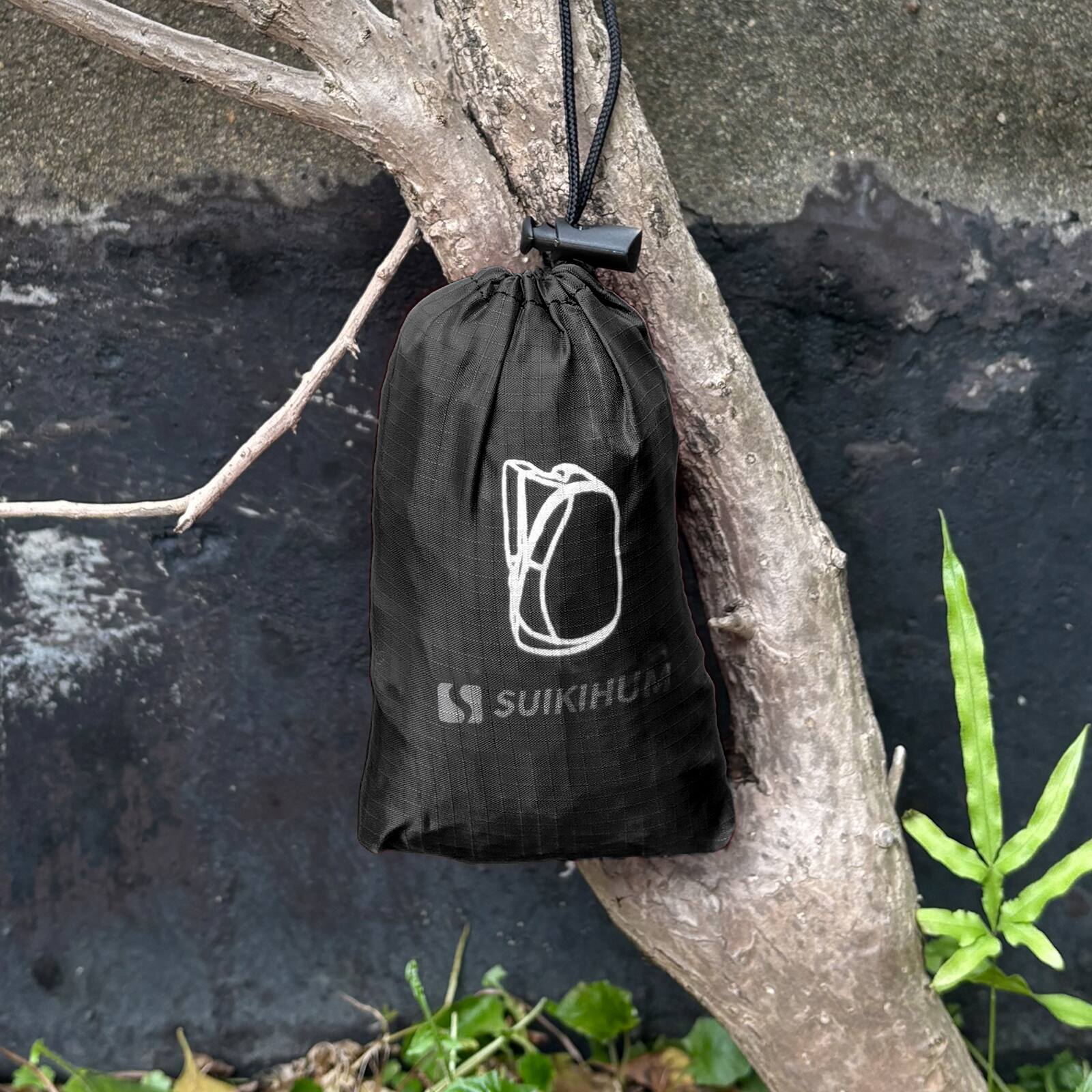 Alt View 5. Unique Bargains - 20L Ultra Hiking-Daypack Lightweight Foldable Travel Packable Backpack for Camping Cycling Outdoor - Black.