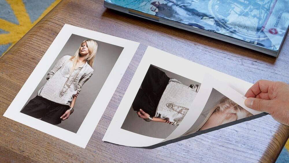 Alt View 2. Photo Paper Direct - Satin Pearl Double Sided Photo Paper (Brochure Paper) 11x17 for Inkjet Printers (50 sheets/290 gsm) - White.
