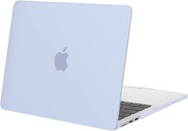 mosiso - Laptop Case for MacBook Air 13 inch Case M5 A3449 M4 A3240 M3 A3113 M2 A2681 2022-2026 - Pastel Blue