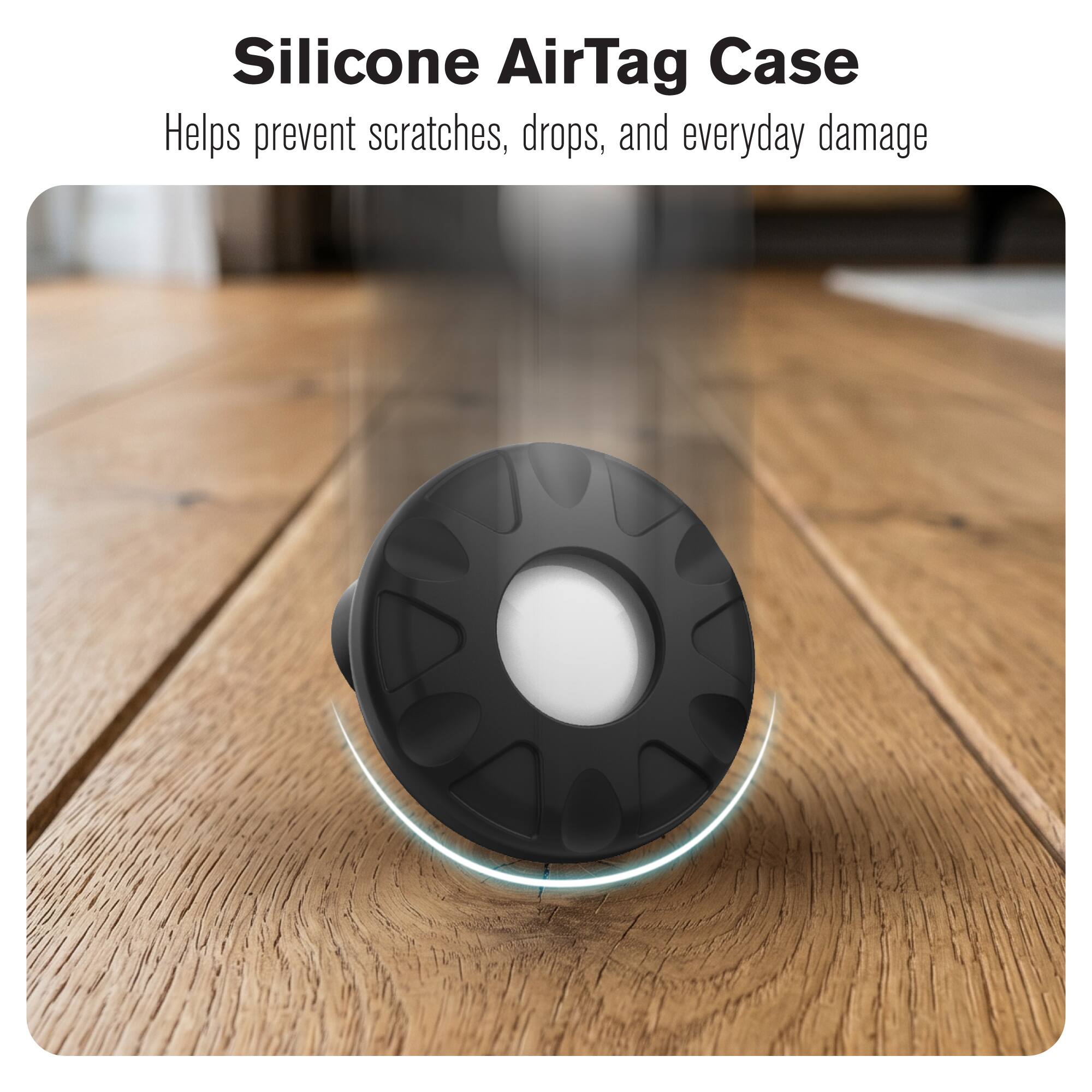 Silicone AirTag Case  
Helps prevent scratches, drops, and everyday damage