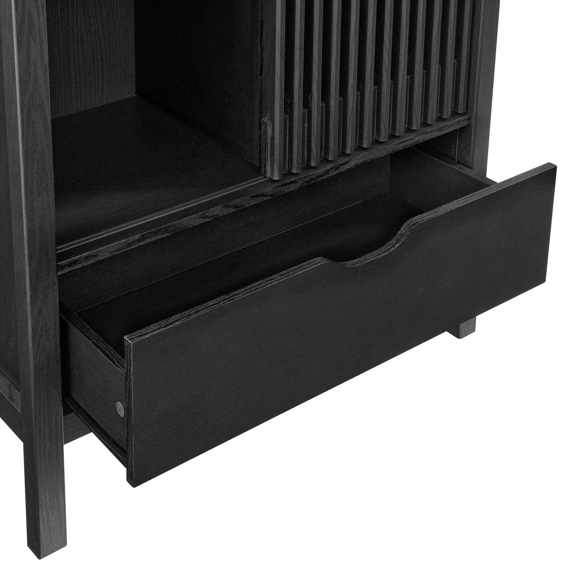 Alt View 5. Modway - Vaughn 71" Arched Storage Display Cabinet by Modway - Black.