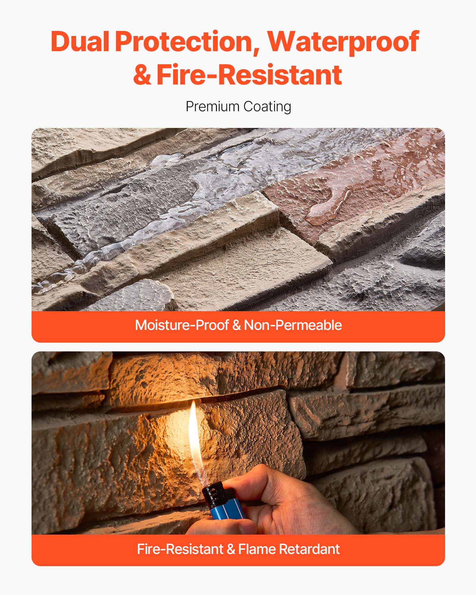 Dual Protection, Waterproof & Fire-Resistant Premium Coating

Moisture-Proof & Non-Permeable

Fire-Resistant & Flame Retardant