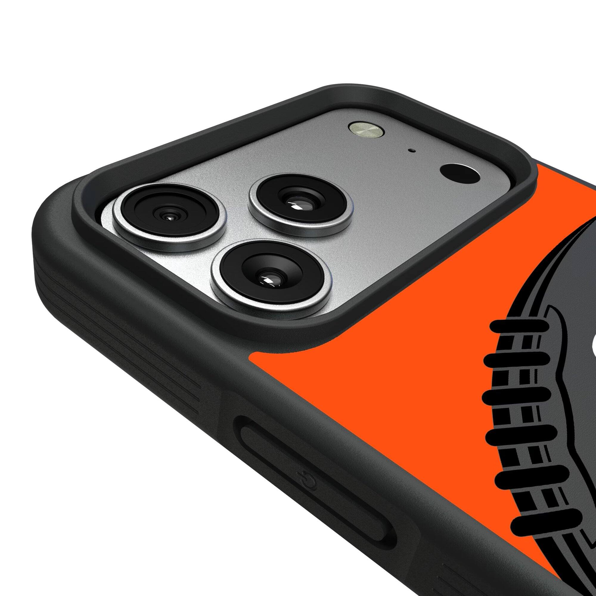 Alt View 2. Keyscaper - Cleveland Browns iPhone Pastime Design Bump Case - 13 Pro Max - Multicolor.