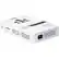 Angle. AAXA - Ultra-Portable LED Pico Projector with 100 Minute Li-ion Battery, Native 720P HD Resolution, & Built-in Media Player - White.
