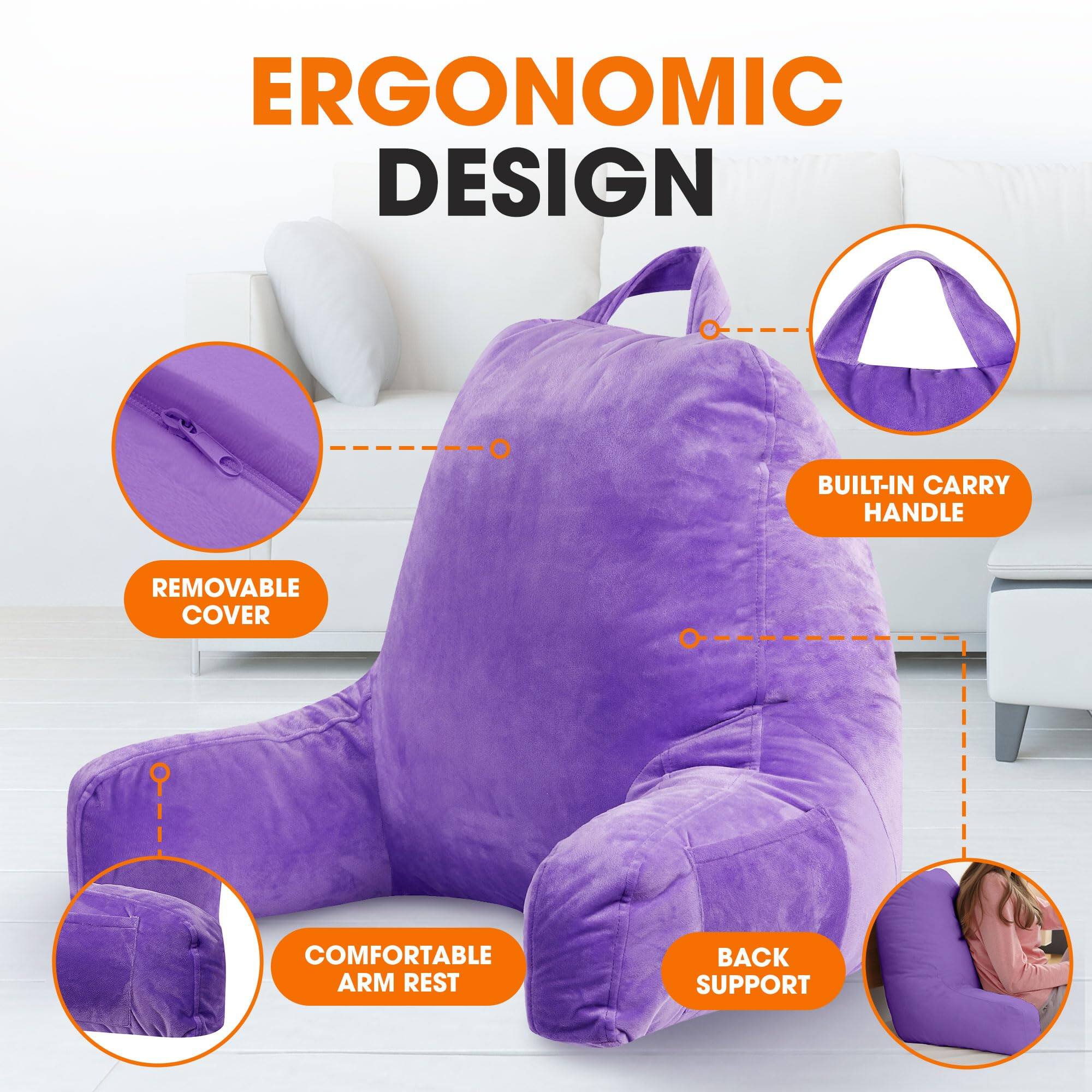 ERGONOMIC DESIGN
- BUILT-IN CARRY HANDLE
- REMOVABLE COVER
- COMFORTABLE ARM REST
- BACK SUPPORT