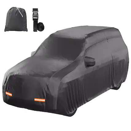 Front. Mockins - 200 in. x 75 in. x 57 in. Extra Thick PVC Cotton Lined Heavy-Duty SUV Cover.