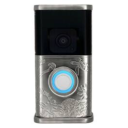 Michael Healy - Coastal Video Doorbell Cover (Ring 3, 3 Plus, 4, Battery Plus and Battery Pro) - Nickel Silver