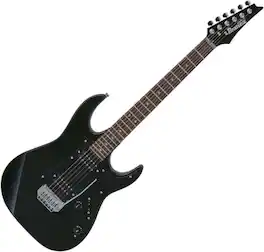 Ibanez - GRX20ZBKN 6 String Electric Guitar, Right (Black Night)