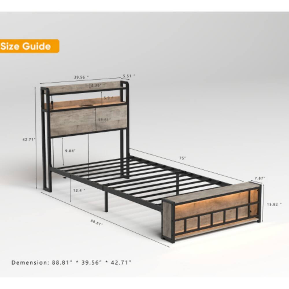 Size Guide  
39.56"  
5.51"  
2.36"  
5.9"  
11.81"  
42.71"  
9.84"  
75"  
7.87"  
12.4"  
15.82"  
88.81"  

Dimension: 88.81" x 39.56" x 42.71"