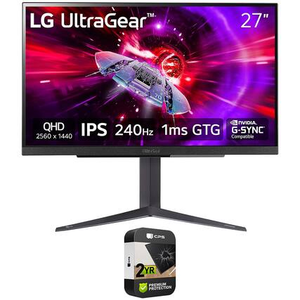 LG UltraGear™ 27" 27GP850 NVIDIA QHD IPS 240Hz 1ms GTG G-SYNC Compatible 2560 x 1440 2YR PREMIUM PROTECTION